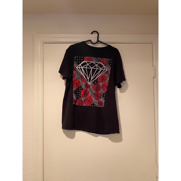 None Other - 🔥 men’s trendy diamond rose t-shirt